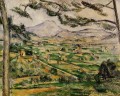 Mont Sainte Victoire con gran pino Paul Cezanne
